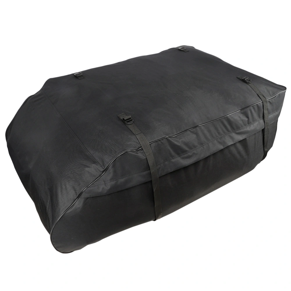 Car Roof Bag Rack Cargo Carrier Luggage Storage Travel Waterproof Bag for Universal Car (Black)