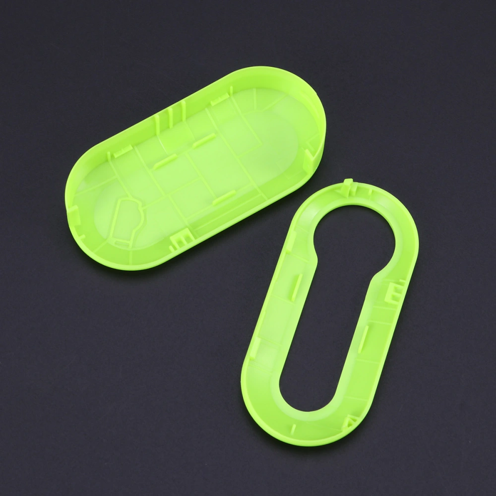 Plastic Key Cover Case Shell for Fiat 500 Panda Punto (Green)