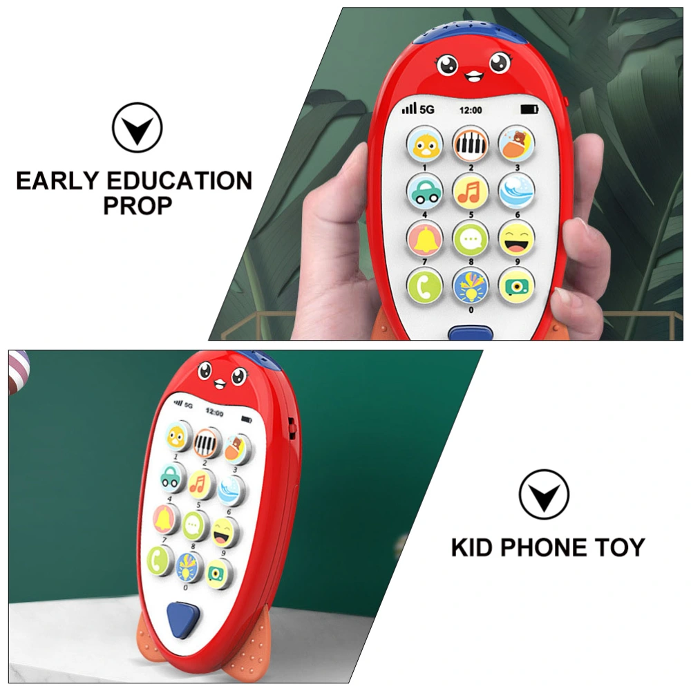 1pc Funny Phone Toy Kid's Projection Mobile Phone Toys Early Education Plaything