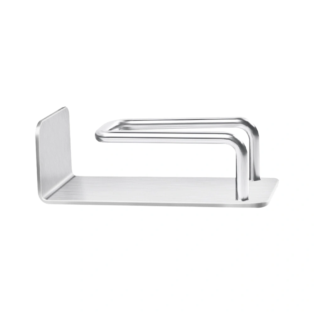 Stainless Steel Washbasin Hanger Punch Free Wall Hooks Practical Storage Rack for Bathroom Kitchen