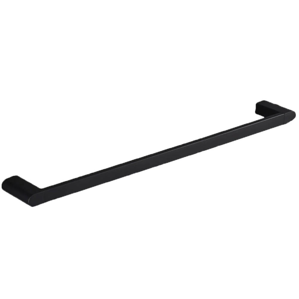 Wall Mount Towel Rack Zinc Alloy Towel Holder for Bathroom Restroom (Black)