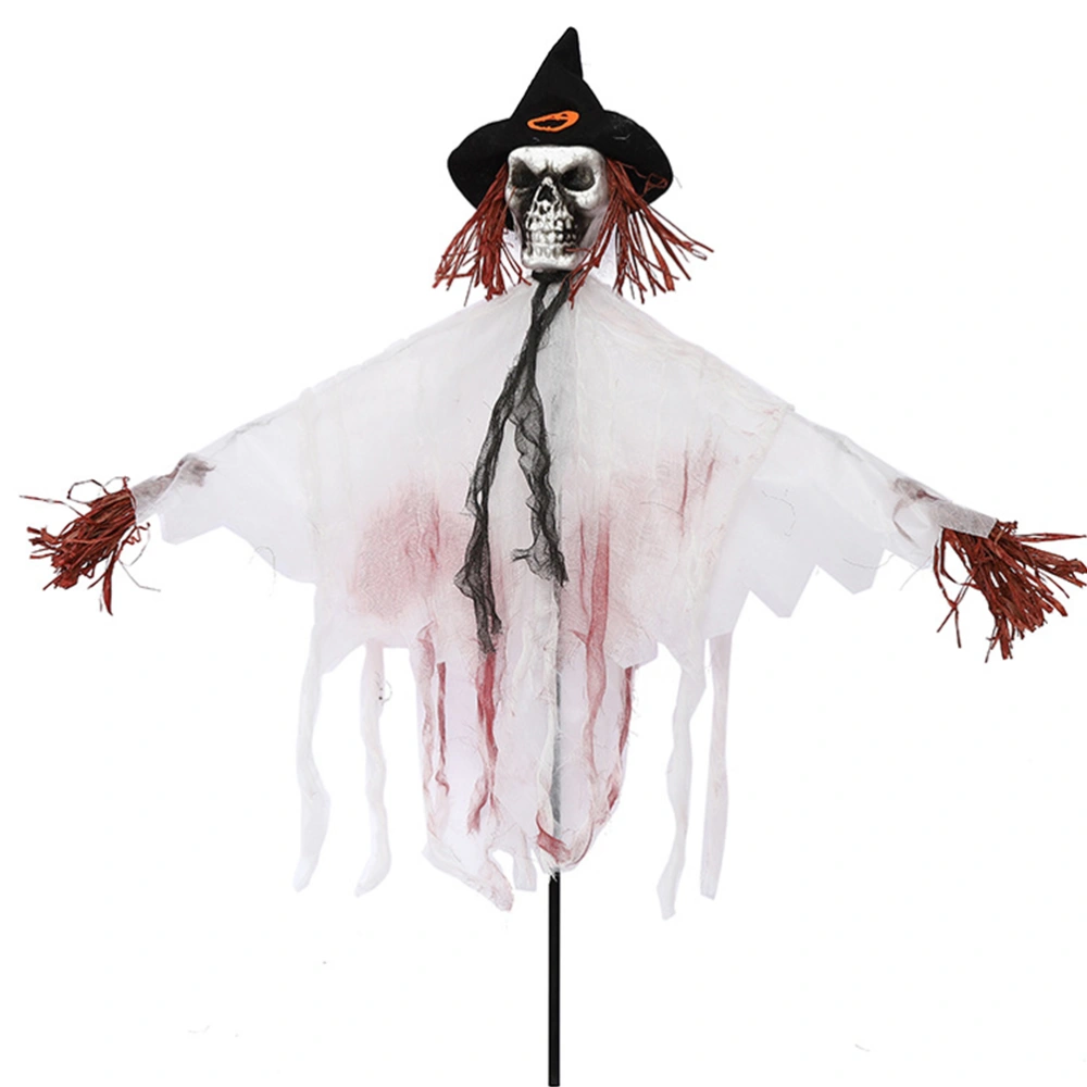 1 Pc Creative Halloween Scarecrow Trick Props Horrible Skull Hangings Decor Room Escape Haunted House Hanging Decor (Random Color)