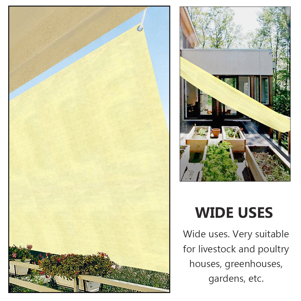 Sun Shade Sail UV Block Gardening Shade Net Cloth for Patio Deck Yard Balcony