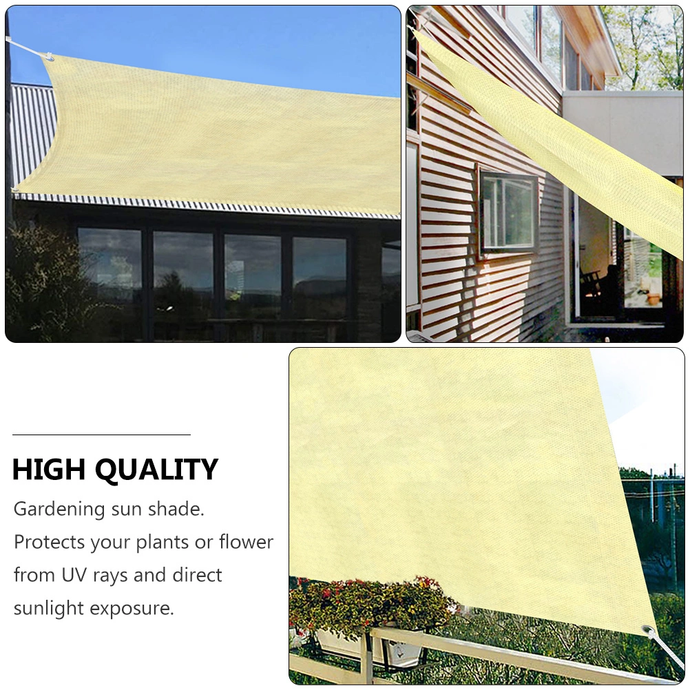 Sun Shade Sail UV Block Gardening Shade Net Cloth for Patio Deck Yard Balcony