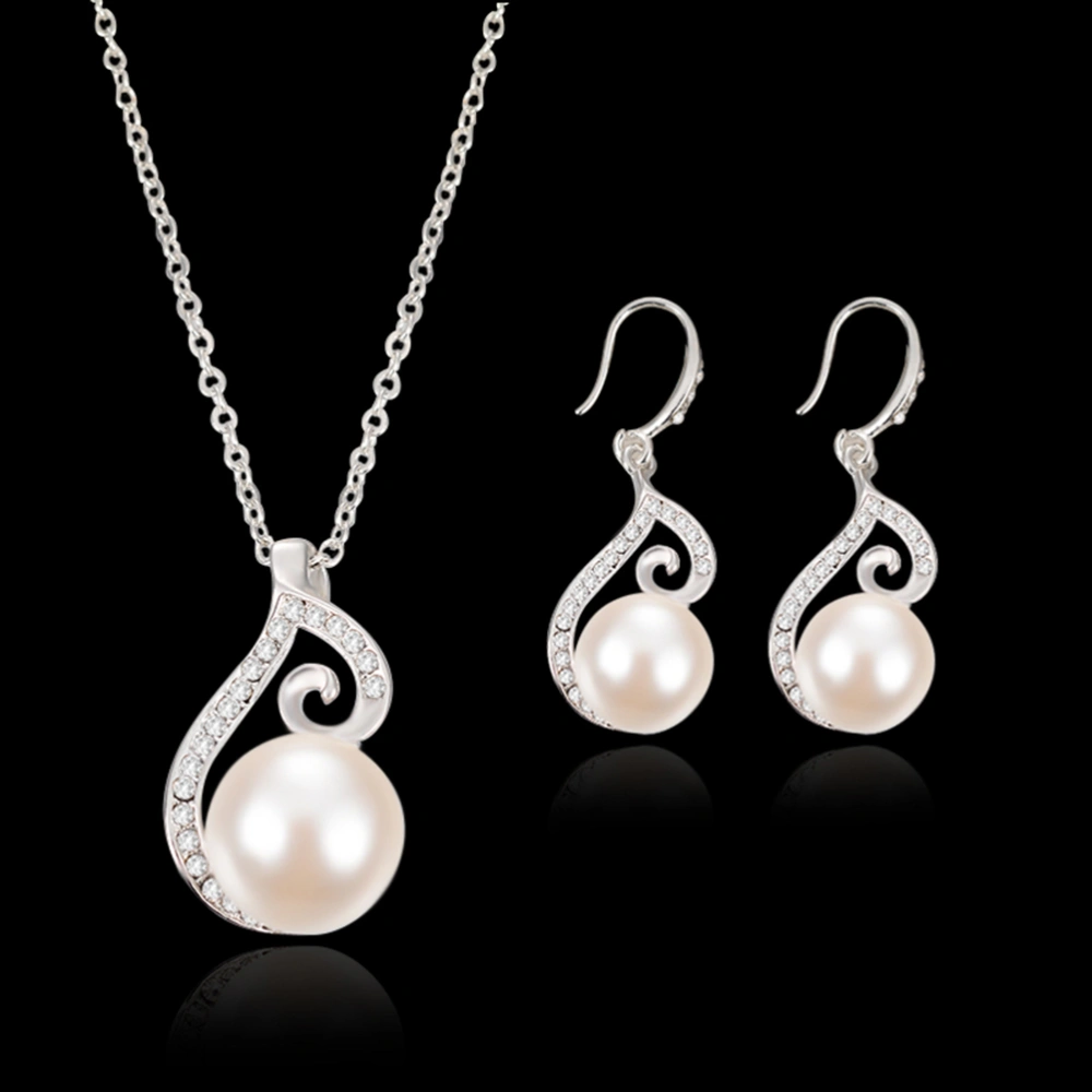 Bridal Jewelry Earrings Necklace Two Sets Wedding Jewelry Suit