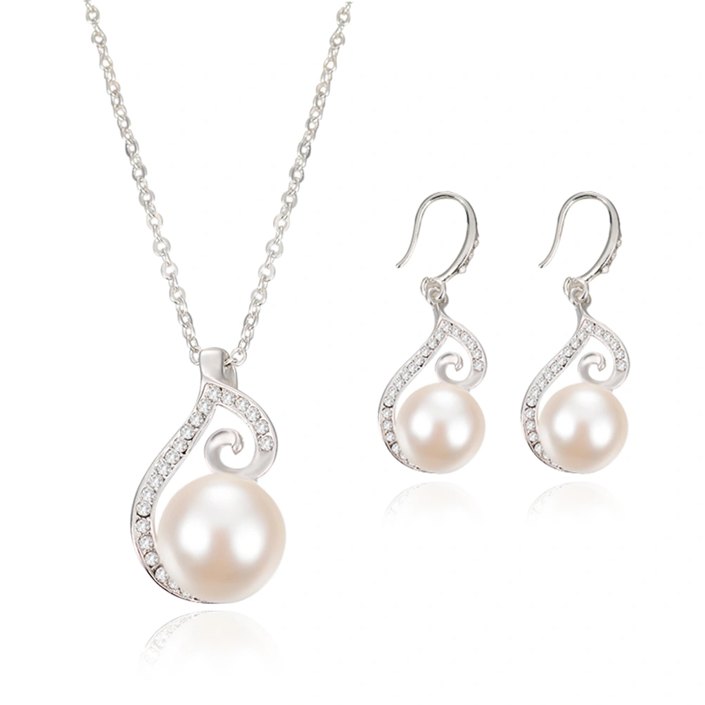 Bridal Jewelry Earrings Necklace Two Sets Wedding Jewelry Suit