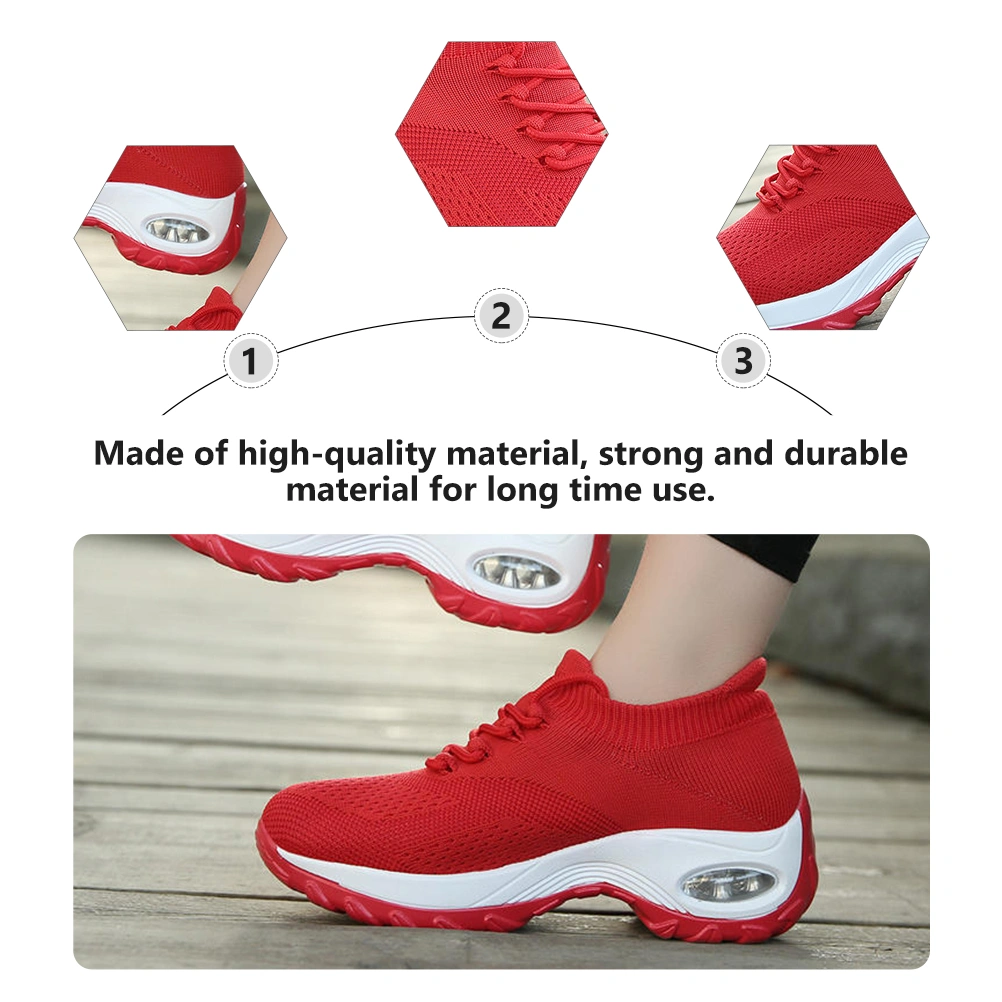 1 Pair Women Comfortable Fashion Sports Shoes Air Cushion Casual Sports Shoes