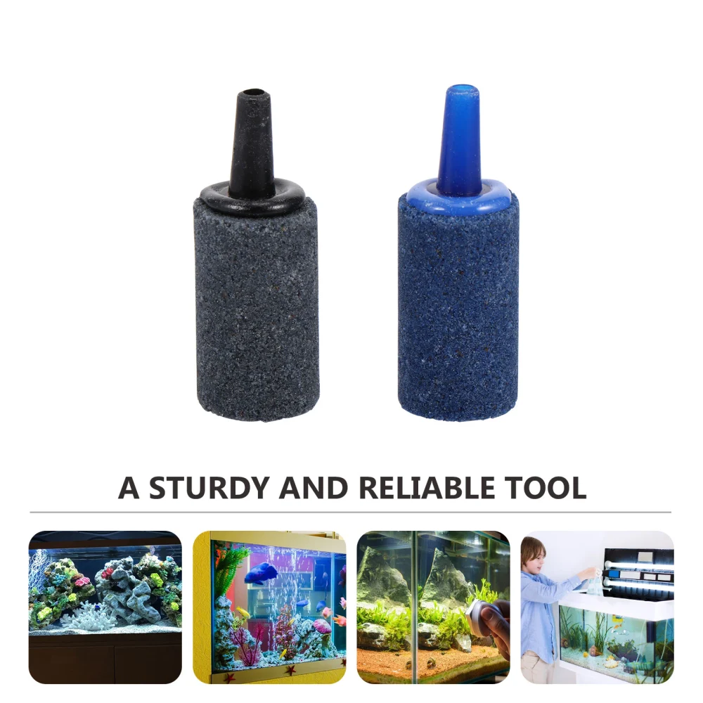 20 Pcs Fish Tank Air Stone Cylinder Aquarium Bubble Air Stone Bubble Diffuser