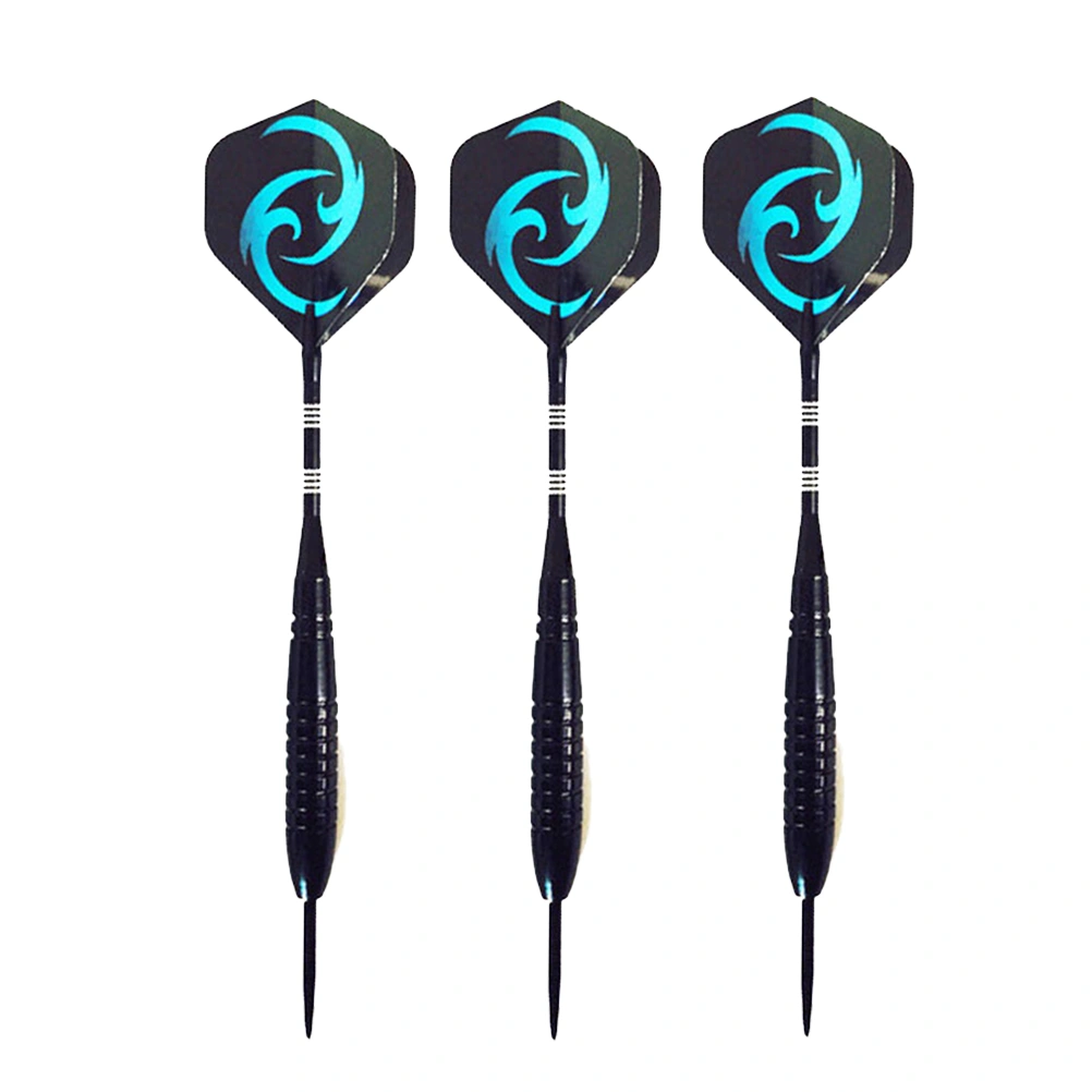 3pcs 23g Metal Darts Drop-resistant Pin-type Darts Sequin Needle Tipped Darts Aluminum Rod Flights Darts Sports Accessory (Blue)