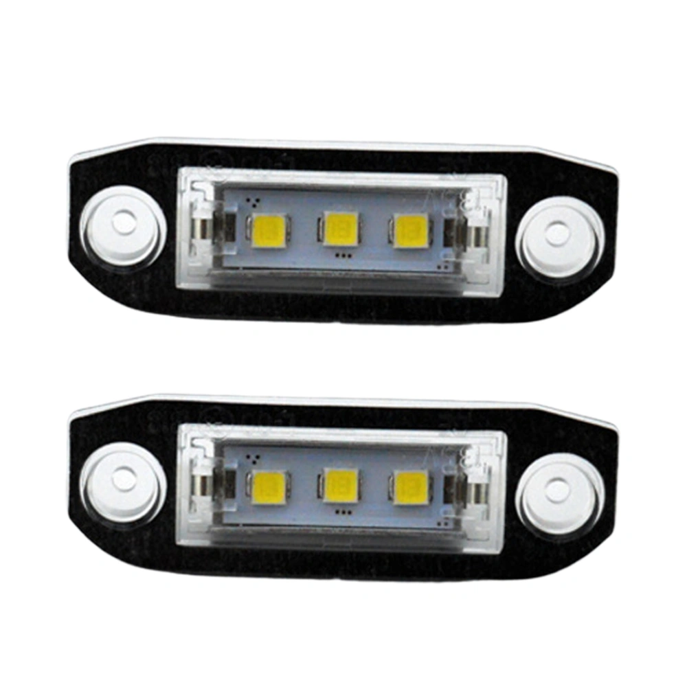 1 Pair of LED Number Plate Light License Plate Light Lamp Bulbs for Vehicle Motorcycle Automotive