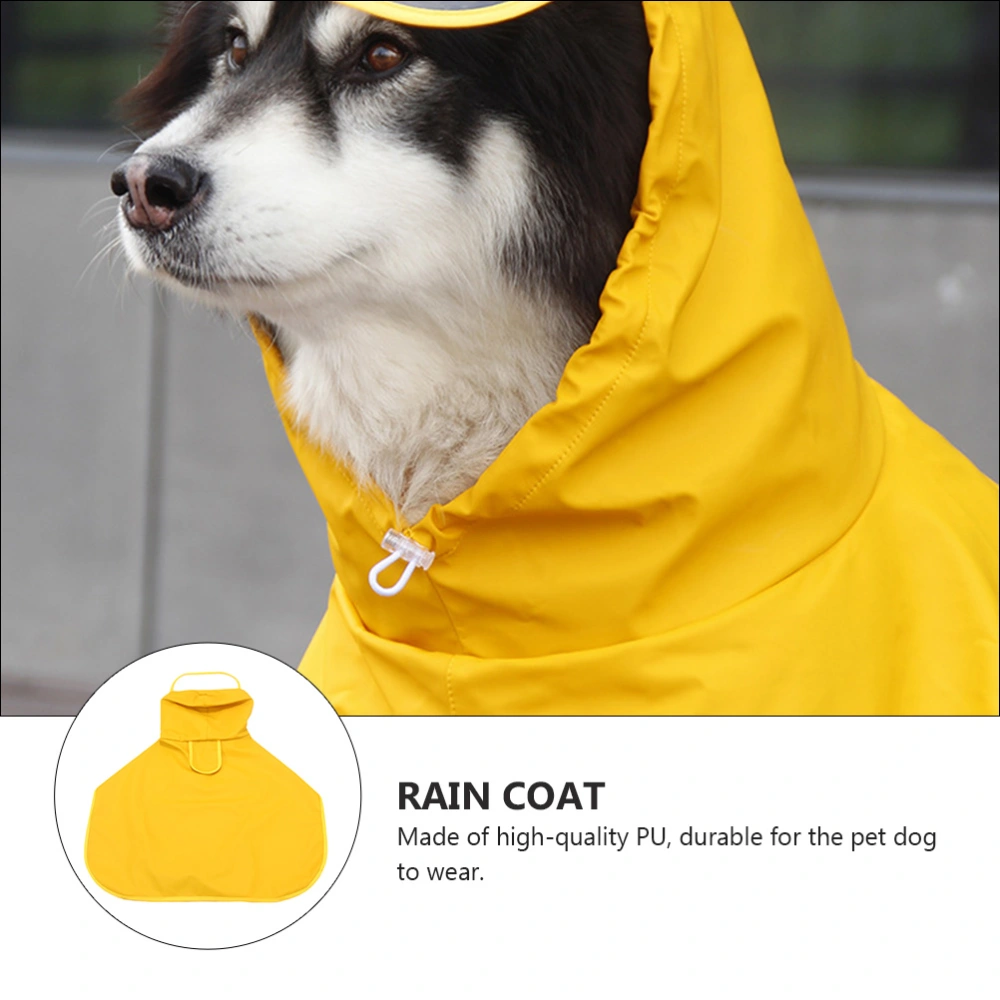 1Pc Dog Raincoat Pet Raincoat Waterproof Pet Rain Coat Leather Raincoat