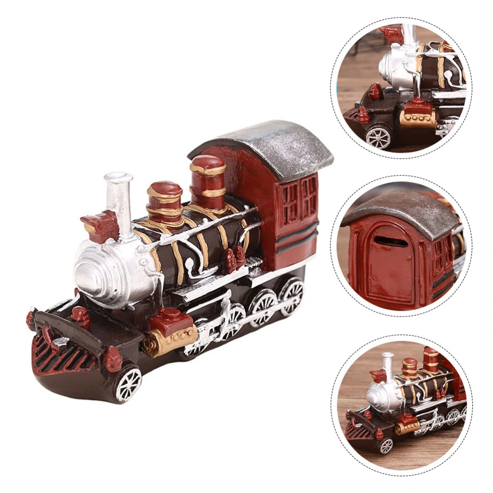 1Pc Retro Train Ornament Creative Locomotive Artware Photograph Props Decor