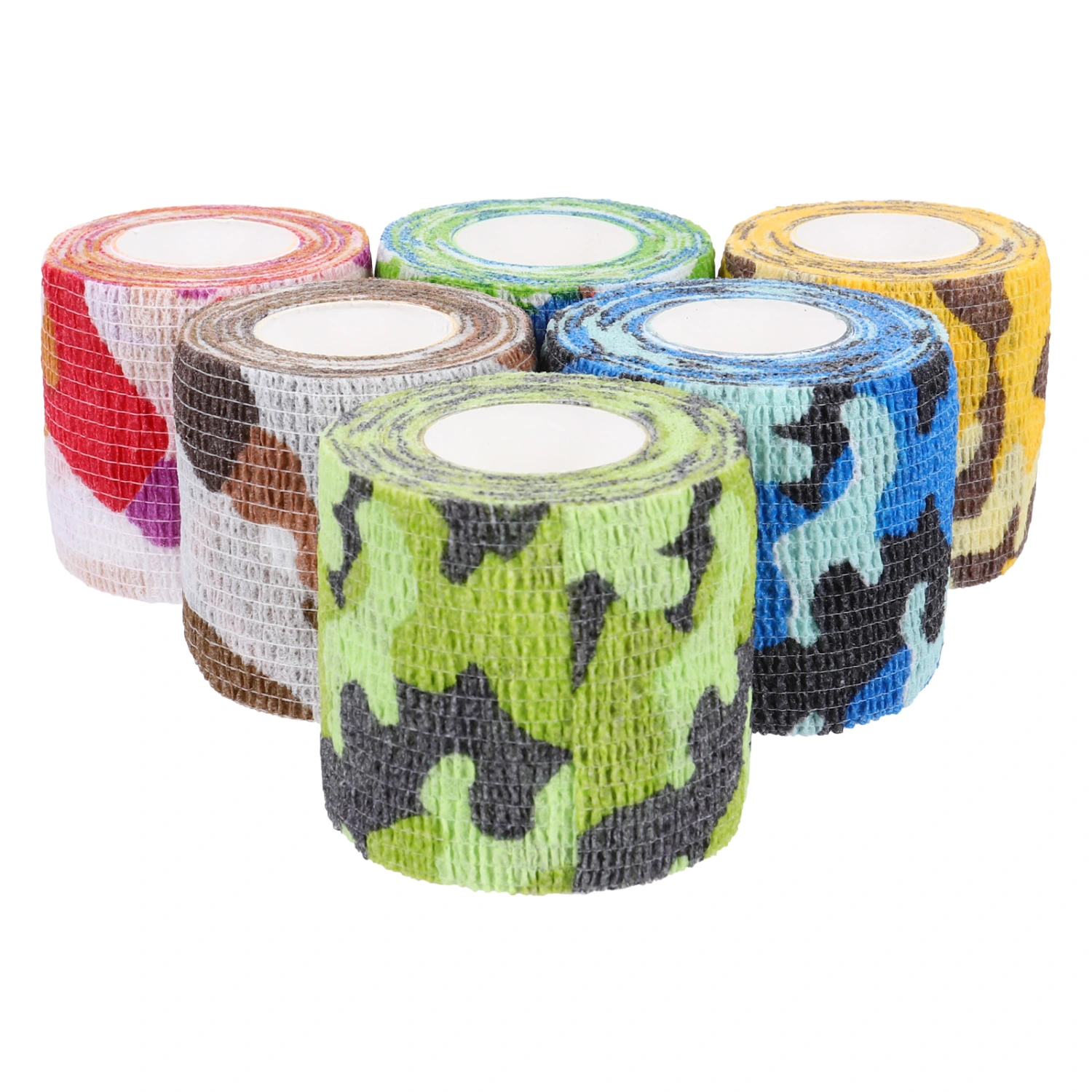 6pcs Non-woven Fabric Bandages Self Adhesive Bandage Grip Cover