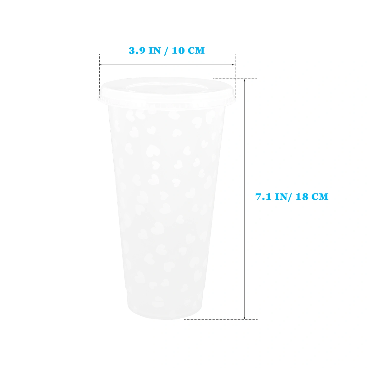 Straw Cup Color Changing Cups Reusable Plastic Tumbler Cold Drinks Beverage Cups