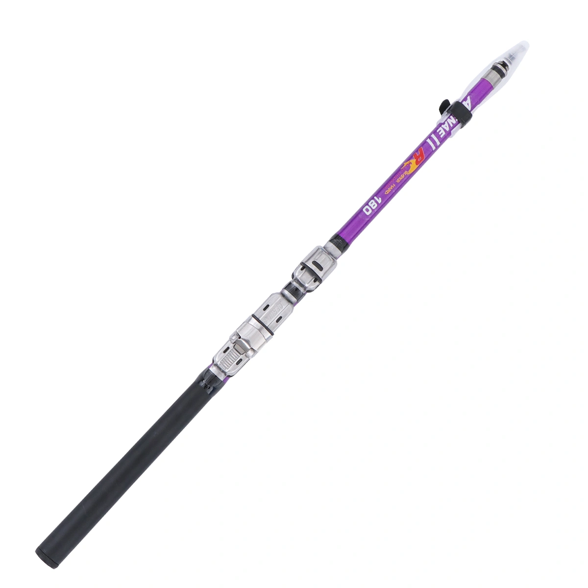 1pc Portable Sea Fishing Rod Soft-tailed Extension Rod Retractable Rod Lightweight Fishing Rod（Purple 1.8M）