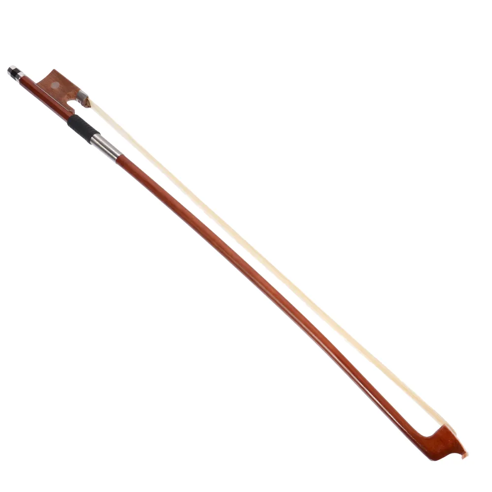 1/10 Violin Bow Replacement Red Sandalwood Violin Bow With Horse Accessory