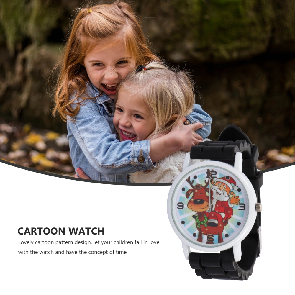 1pc Kids Watch Lovely Christmas Silica Gel Watch Colorful Kids Wrist Watch