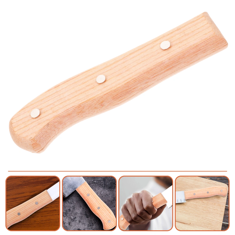 Kitchen Cutter Handle Replacement Cutter Wood Handle Chopping Cutter Hand Grip Cutter Part