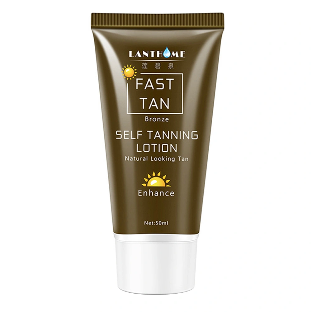 Self Tanning Cream Sunless Tanning Lotion Body Bronzer Lotion Efficient Self Tanning Cream for Woman Lady Girl (Brown)