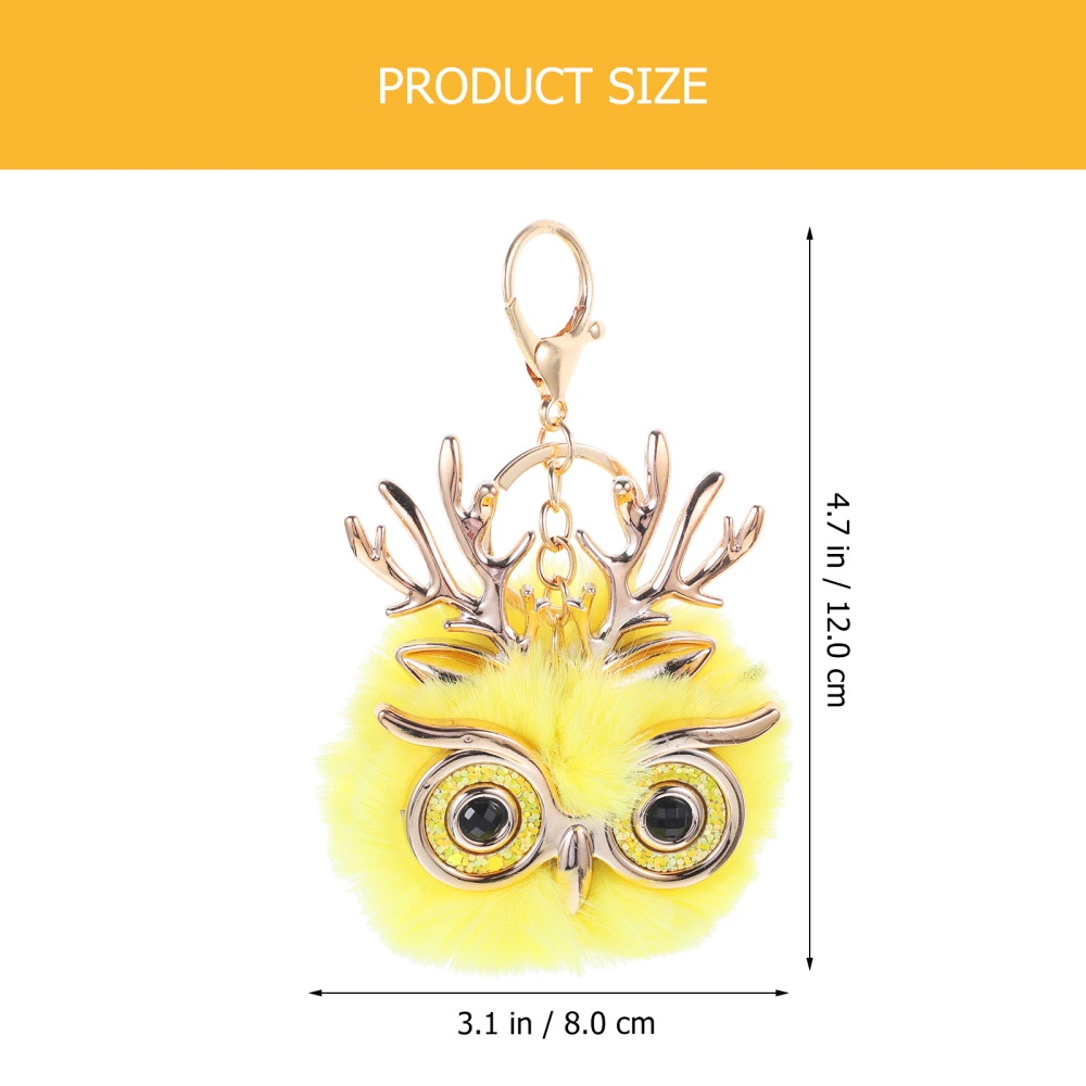 2PCS Plush​ Owl Animal Keychain Charm Premium Special Durable Keychain Charm