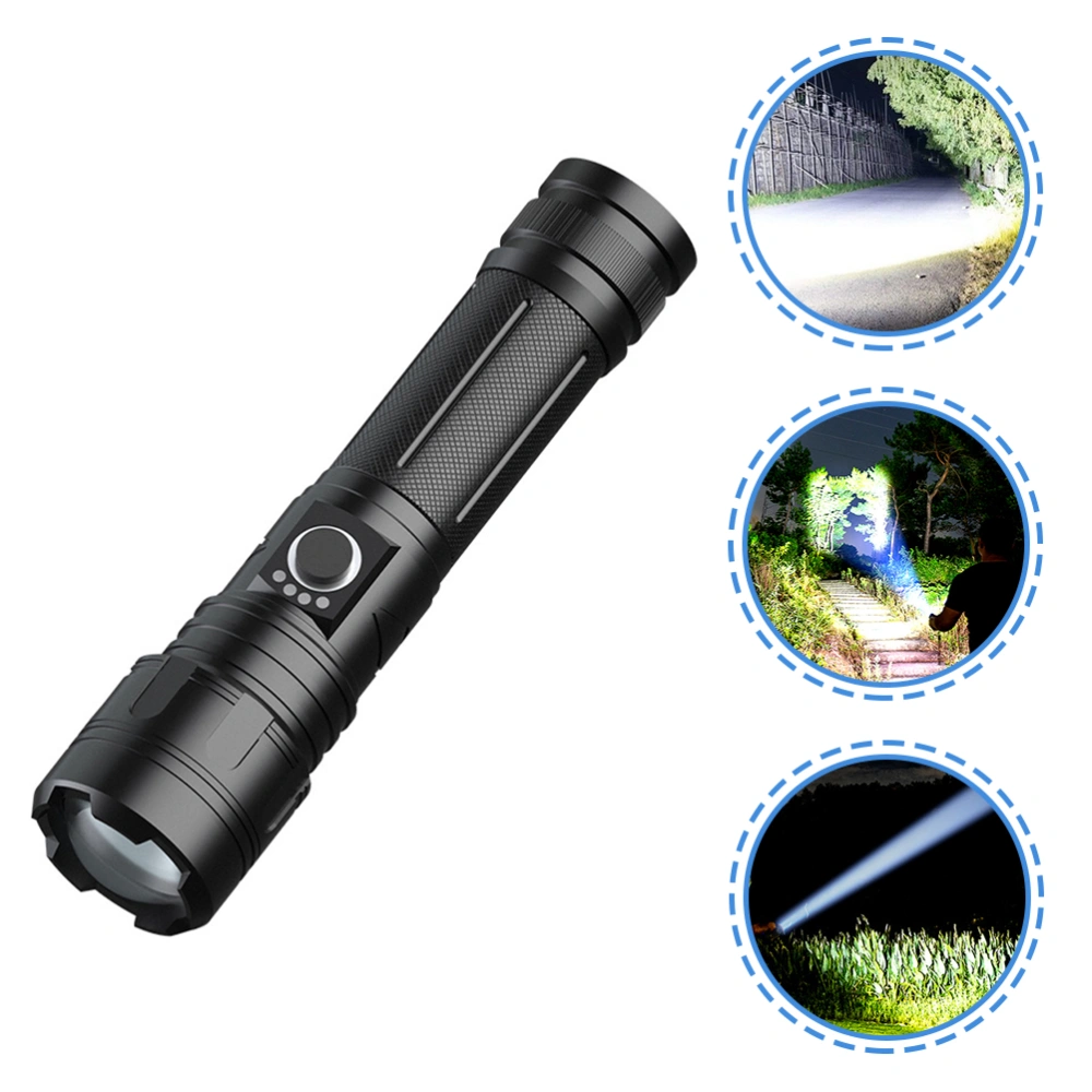 Outdoor Flashlight USB Rechargeable Mini Outdoor Telescopic Torchlight