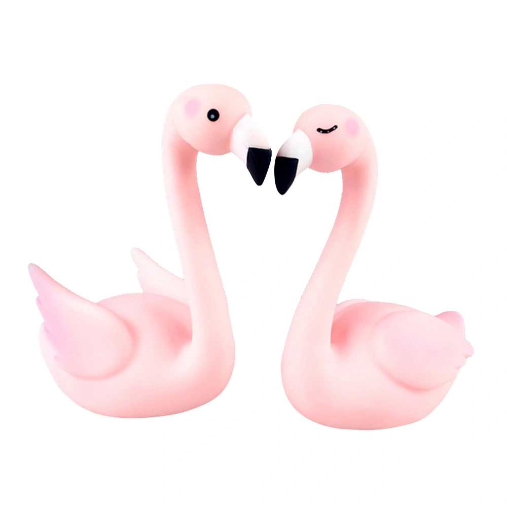 2pcs Flamingo Party Confetti Balloon Cake Topper Pink Ornament for Cake Decor Wedding Birthday Baby Shower Favor Girls Birthday(Pink)