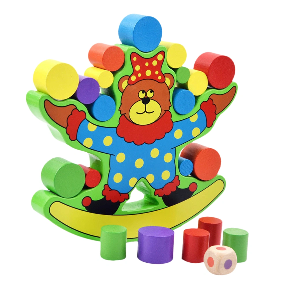 1Set Bear Shaped Tumbler Creative Building Block Kids Early Education Plaything