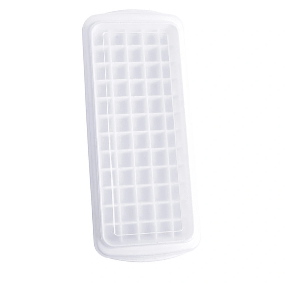 1pc Plastic Ice Mold 60 Grids Ice Block Mold with Cover Household Hand Made Creative for Home (White)