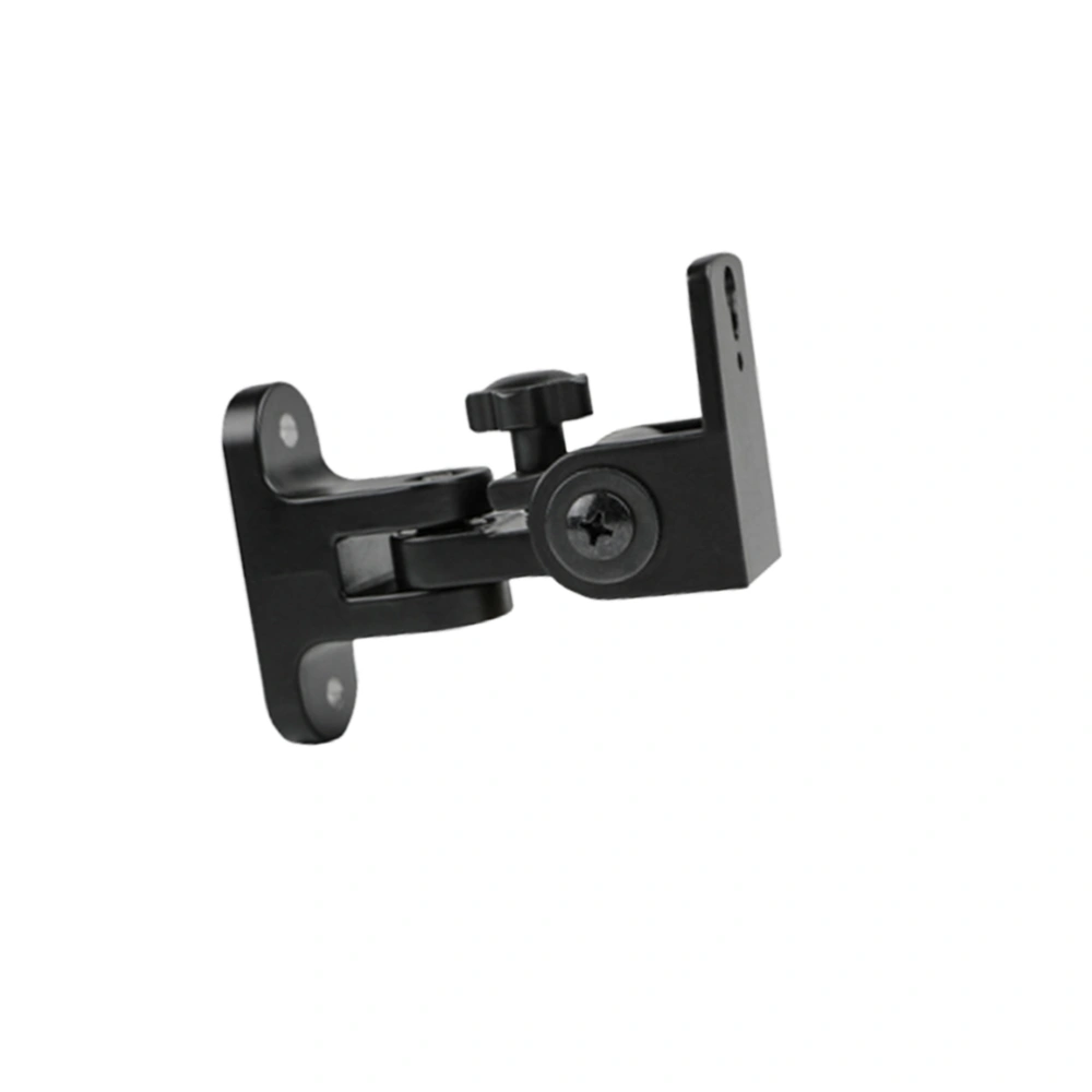 1PC Zinc Alloy Speaker Wall Mount Bracket Surround Sound Wall Holder Stand (Black)