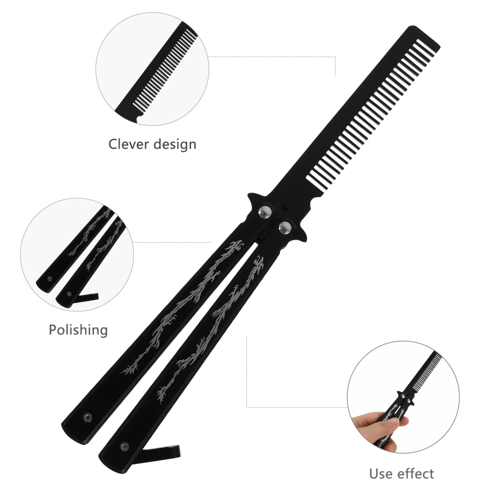 Novelty Stainless Steel Comb Styling Tool for Sports and Outdoor Use