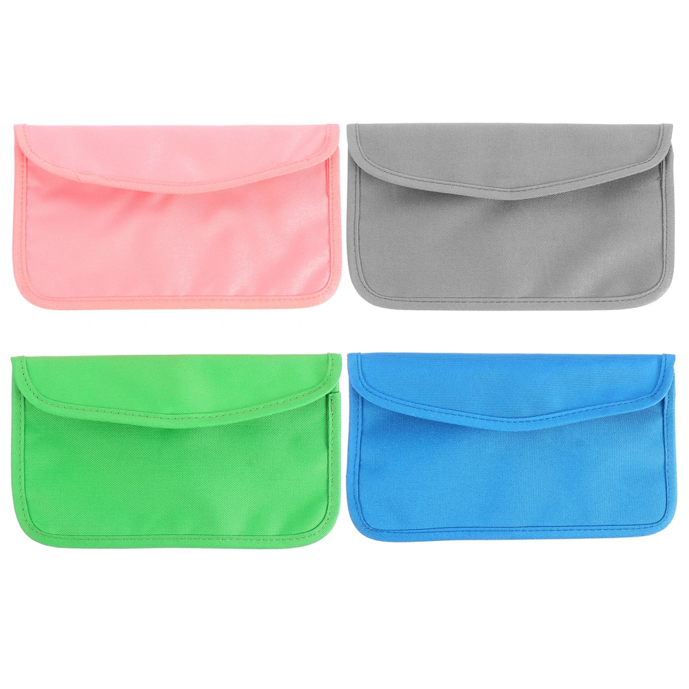 4pcs Face Mask Storage Bag Container Portable Mask Polyester Organizer Bag