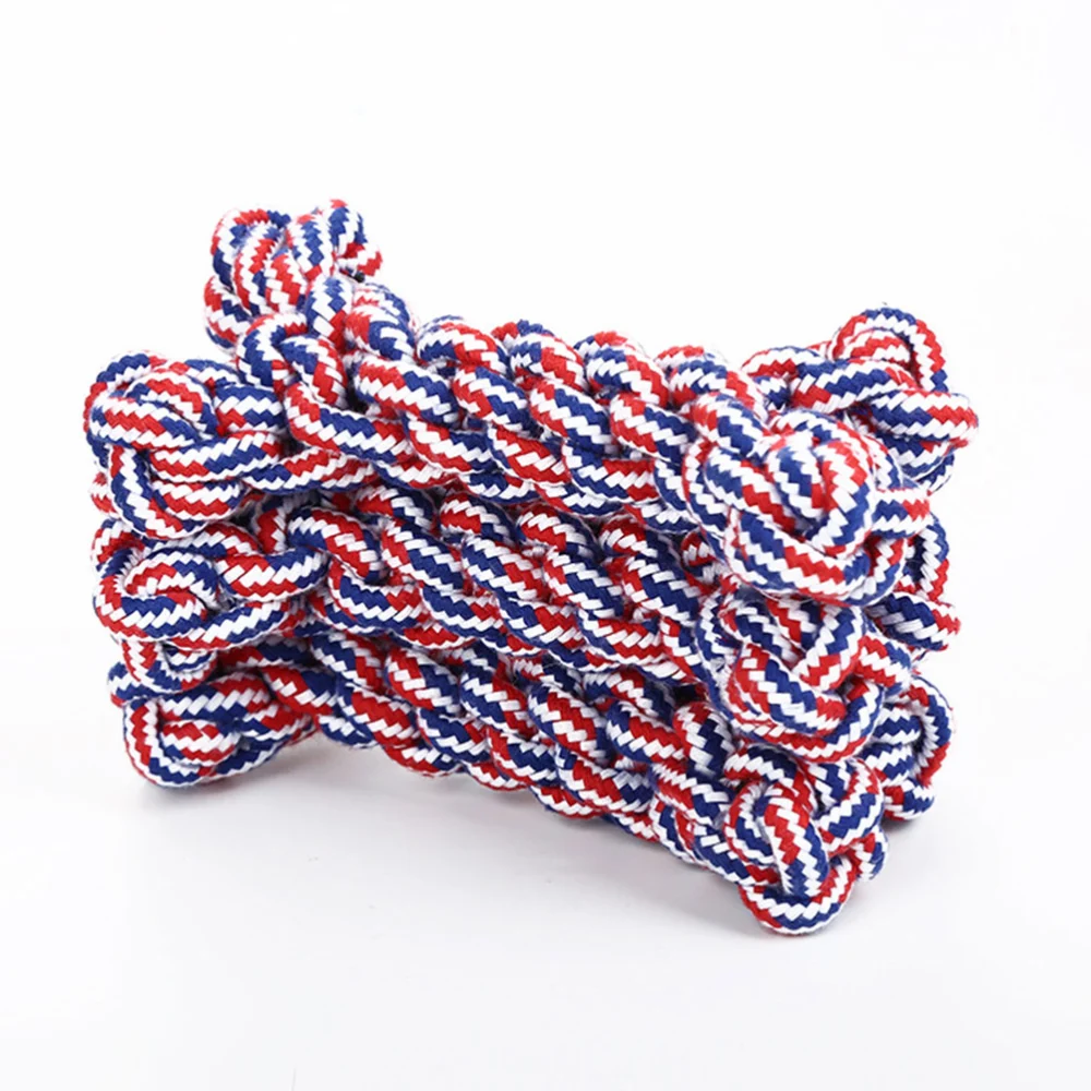 Molar Toy Dog Chewing Toys Linen Rope Mini Bone Design Educational Cleaning Plaything for Home Pet Supplies