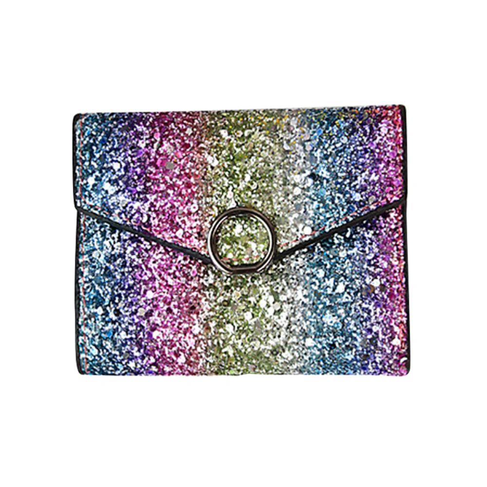 Fashion Sparkly Sequin Purse Bag Lady Party Handbag Evening Bling Wallet Case Bag for Women Girls (Circle Lock Design)