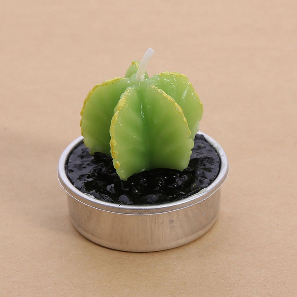 Simulation Plant Candle Mini Cactus Candles Home Decor Table Tea Light Garden Decorative Candle (I32-2)