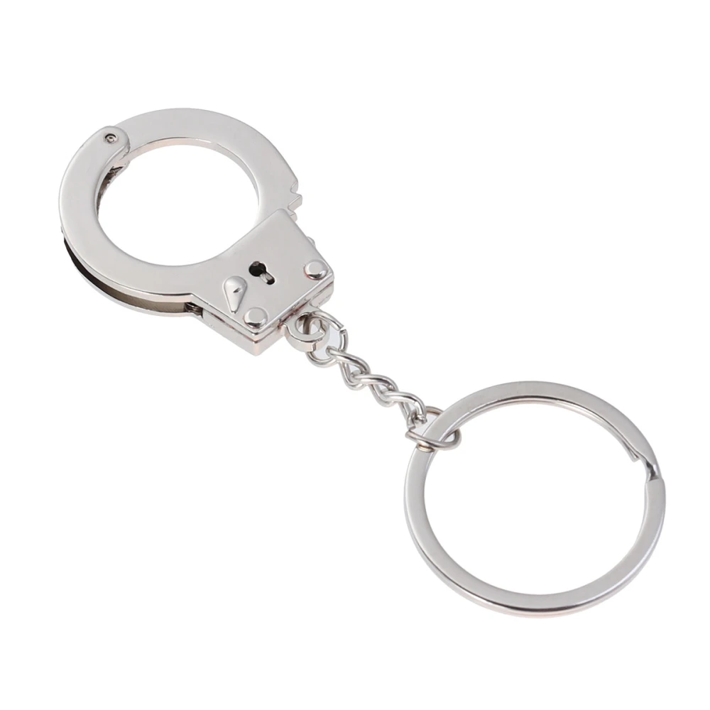 Mini Size Handcuffs Polished Key Chains Plated Keychain Keyfob Keyring Key Holder Pendant Key Chains Chaveiro for Men Gifts