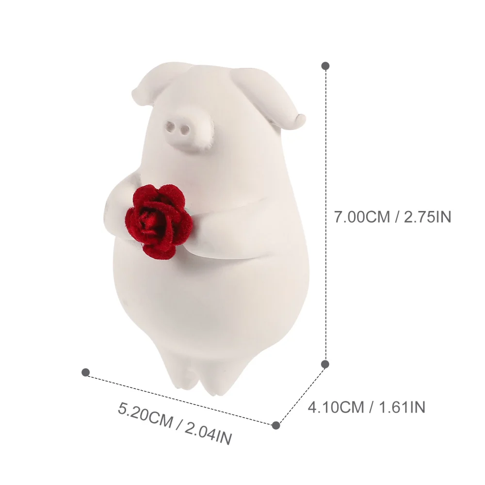 Car Vent Decoration Cartoon Pig Aromatherapy Stone with Vent Clip (Freesia)