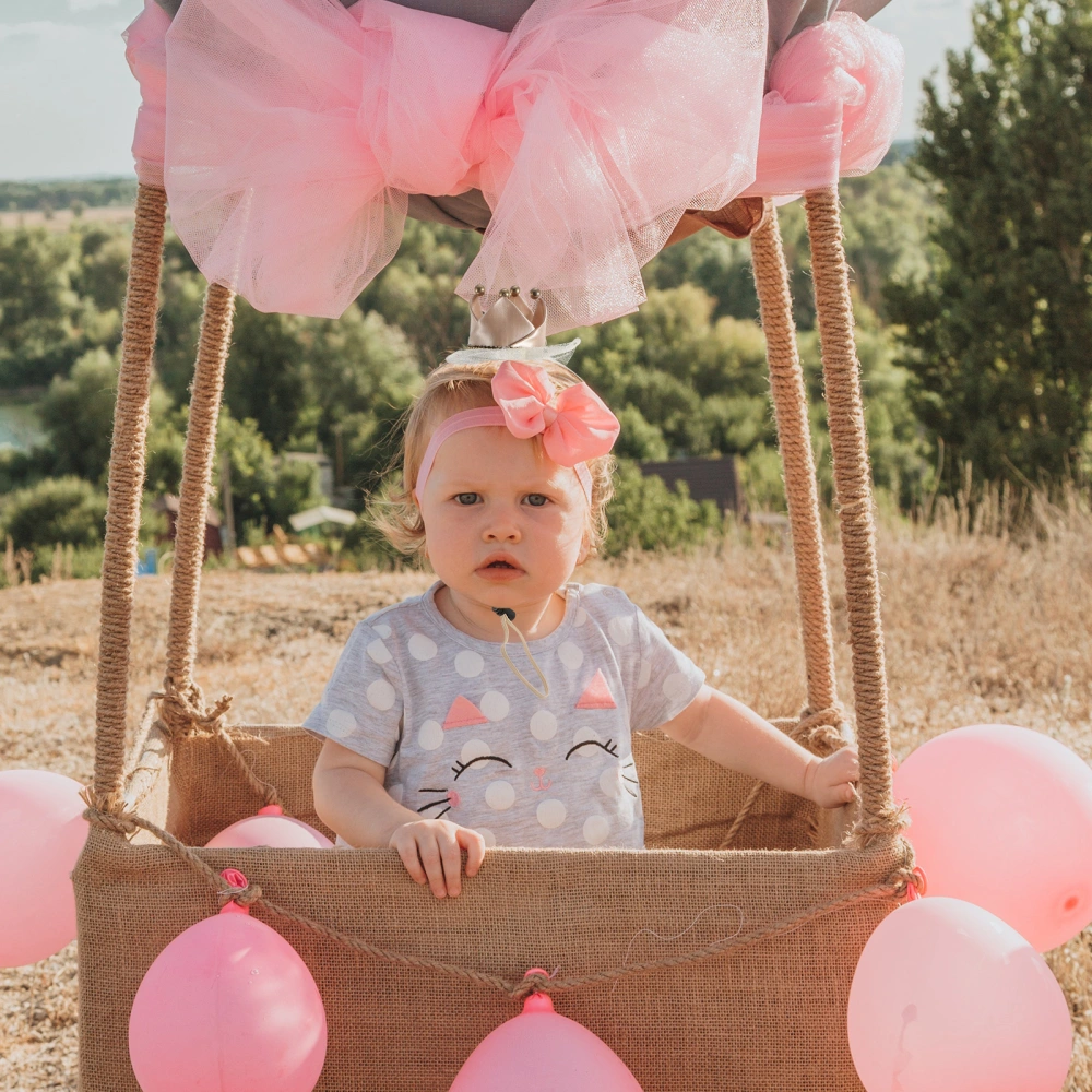 Baby Headband Hair Accessory Bow Crown Elastic Headband Baby Birthday Tiara Headband