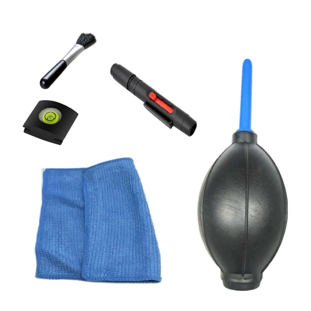 1 Set of 5pcs Camera Lens Cleaning Kit Professional Dust Cleaners for Cameras PC Phone Screens