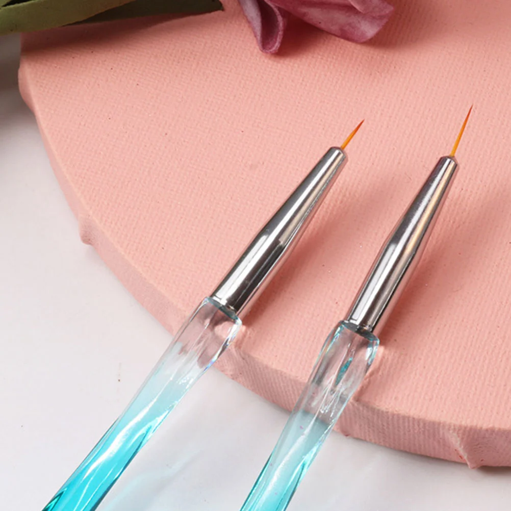 10Pcs Nail Art Pen Painting Manicure Line Drawing Colored Drawing Pen Nail Art Supplies(Gradient Blue)