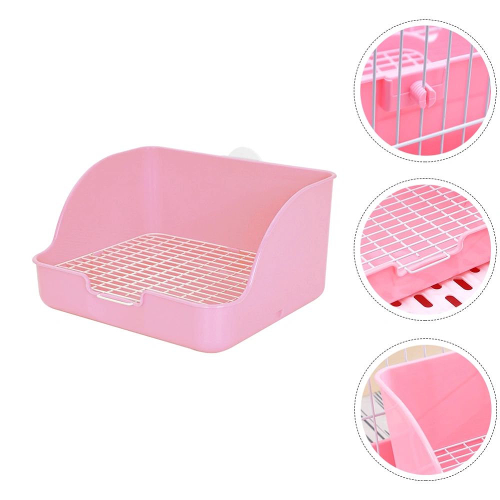 Rabbit Litter Box Rectangular Hamster Toilet Bunny Litter Box Rabbit Training Potty