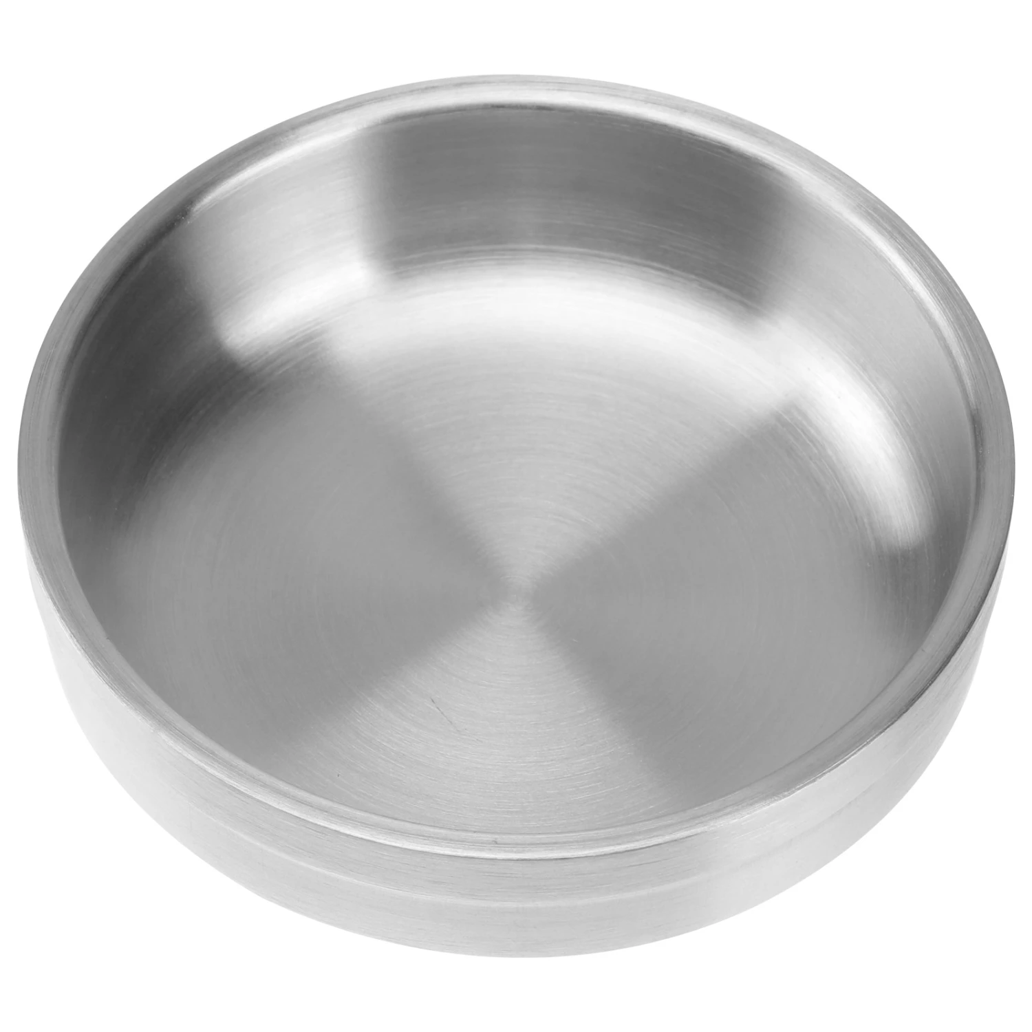 Thicken Seasoning Dish Saucer Appetizer Plate Stainless Steel Dish for Home Restaurant Daily Use (Diameter in 9cm)
