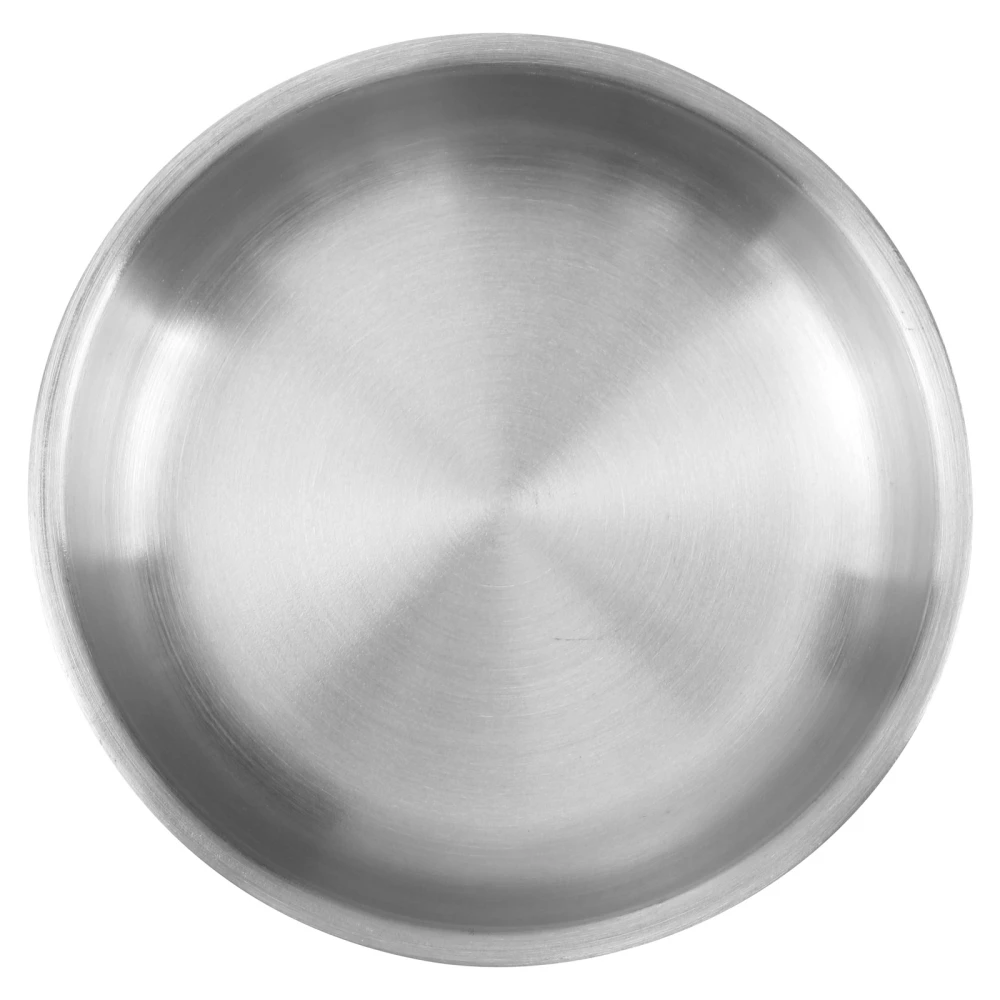 Thicken Seasoning Dish Saucer Appetizer Plate Stainless Steel Dish for Home Restaurant Daily Use (Diameter in 9cm)