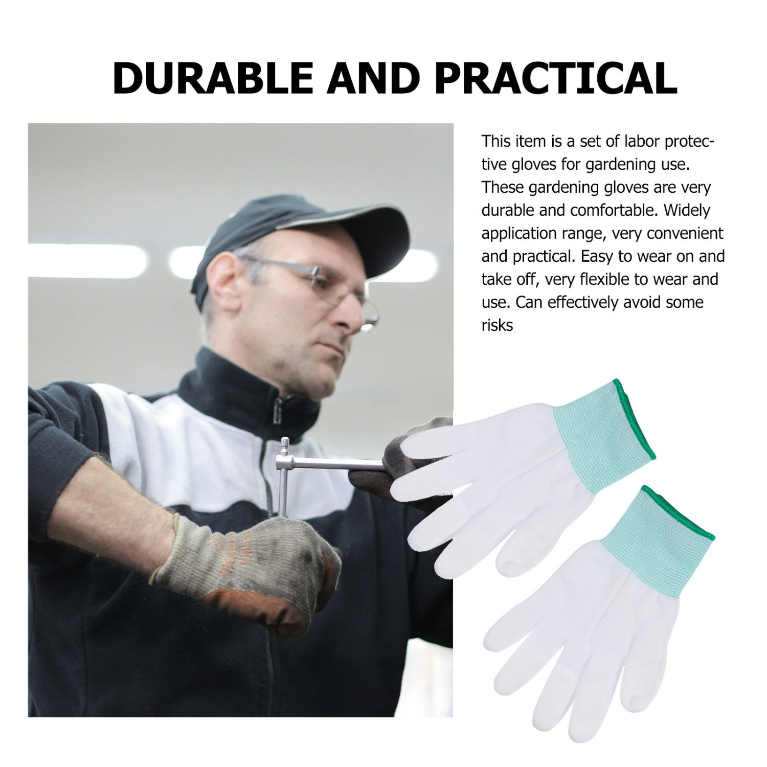 10 Pairs Practical Labor Gloves Professional Gardening Gloves Protective Gloves