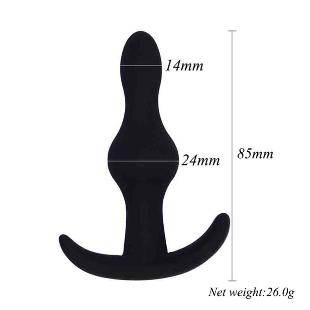 5Pcs Silicone Butt Plug Anal Plug Simulate Dildo Anal Masturbation Toy G-Spot Stimulator Black