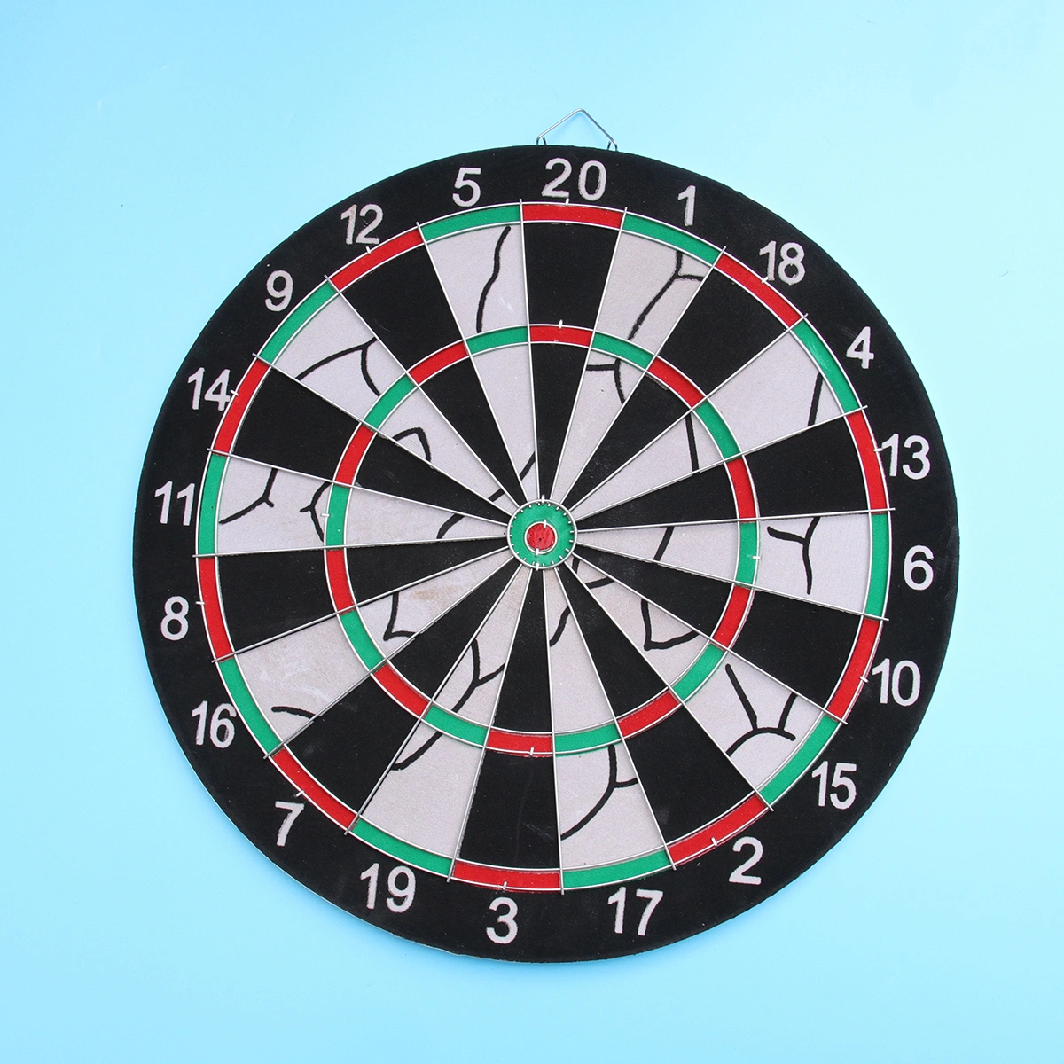 15 inch Flocking Dart Board with 4pcs Darts Leisure Game Dartboard Set Board Games Kids Adults Toy Gift for Office Home Outdoor (Random Color Dart)