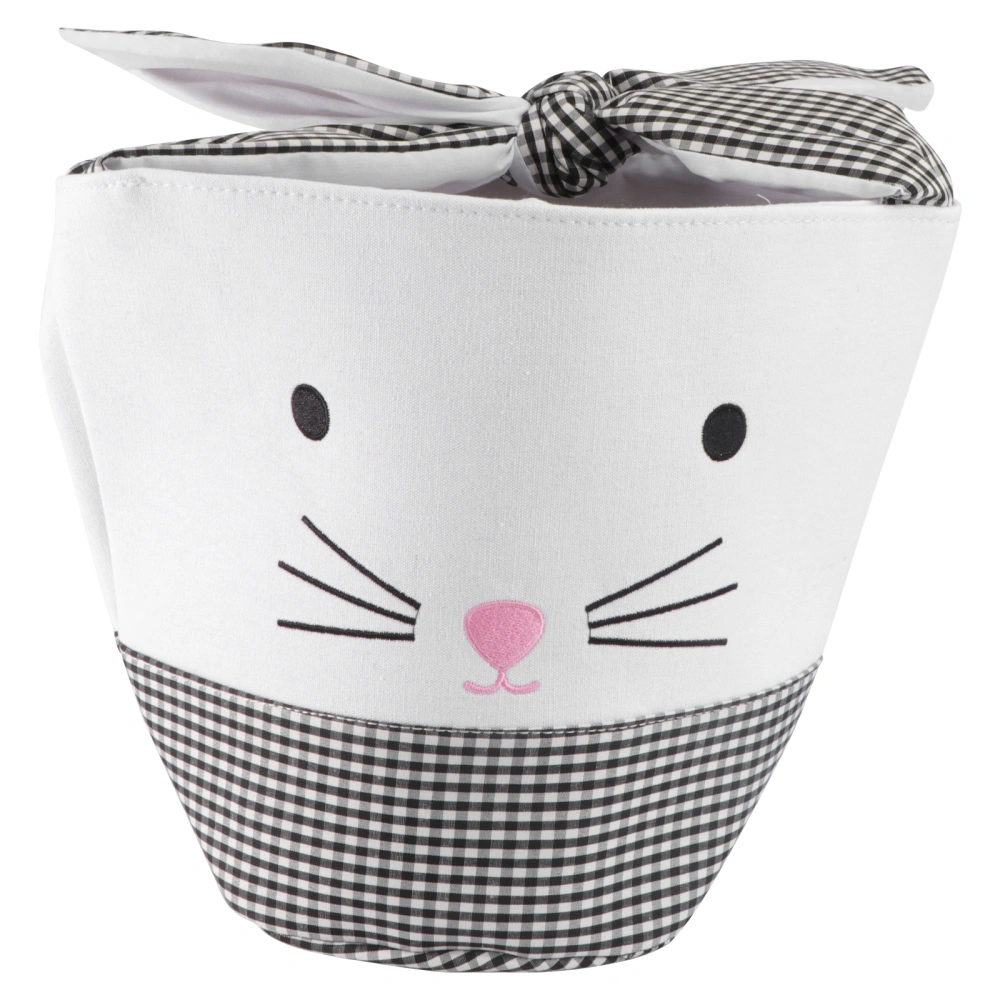 1pc Easter Candy Basket Lovely Rabbit Pattern Candy Basket Wrapping Container