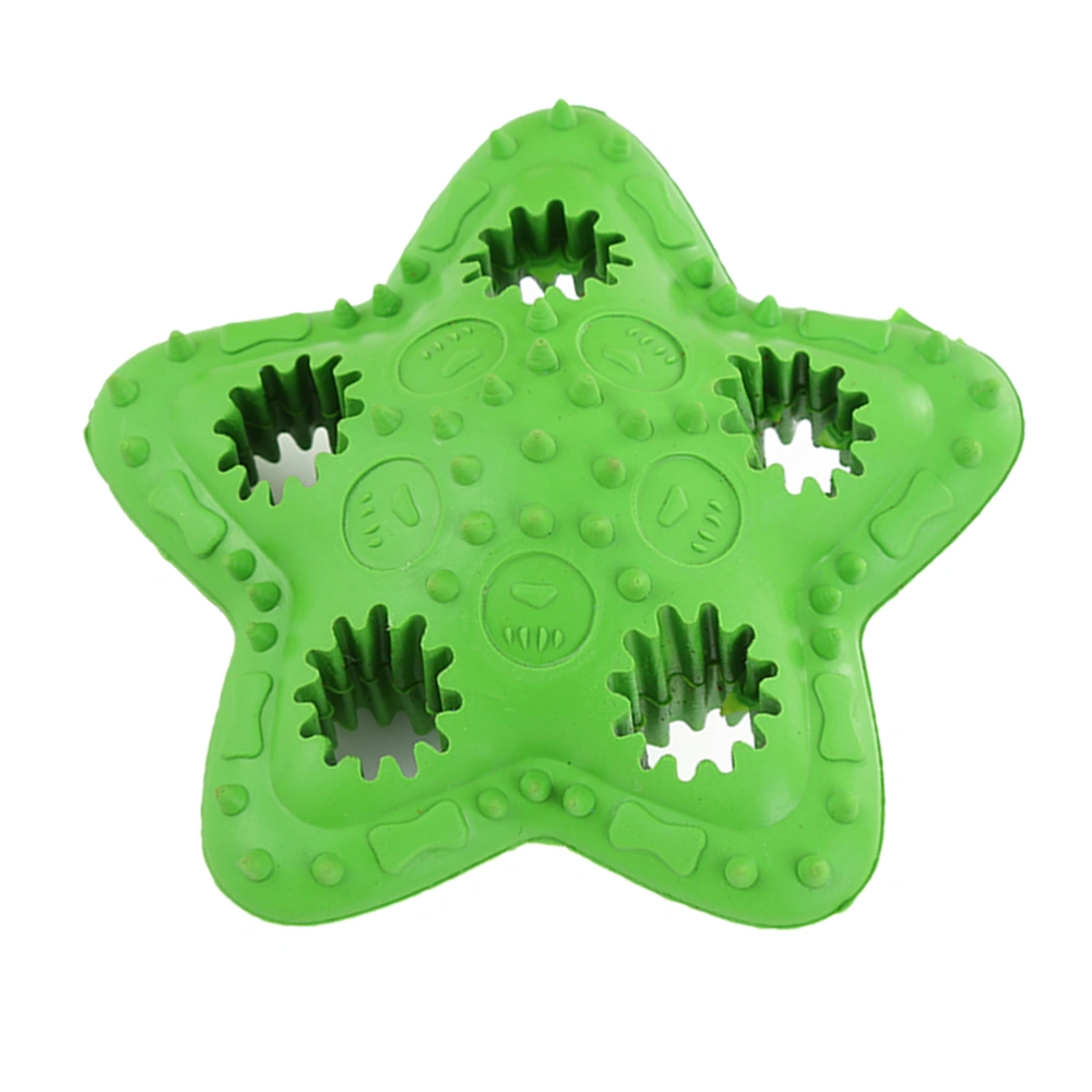 Pet Dog Chew Toy Rubber Dog Grind Tooth Toys Bite Resistant Dog Chewing Toy Pet Supplies (Green)