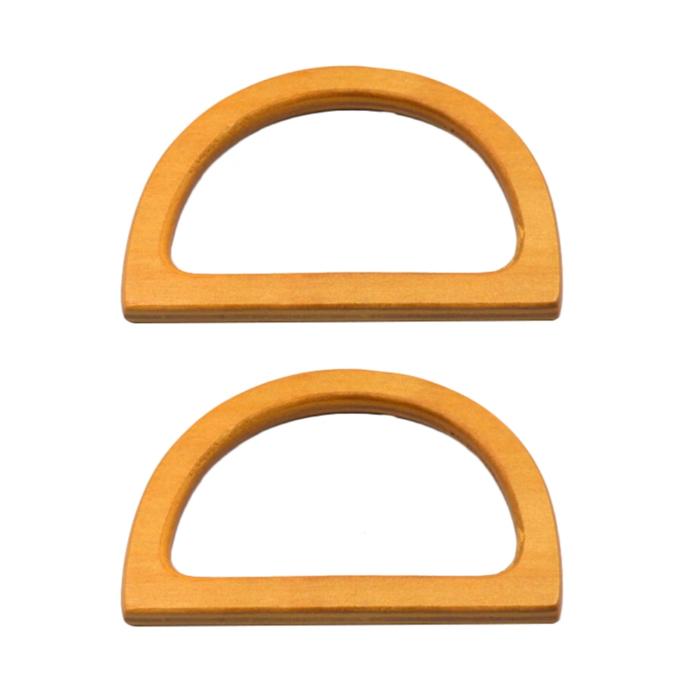 2pcs Solid Wood U Shape Handbag Handles Wooden Patchwork Bag Frame Hangers DIY Handbag Accessories Wooden Bag Handles