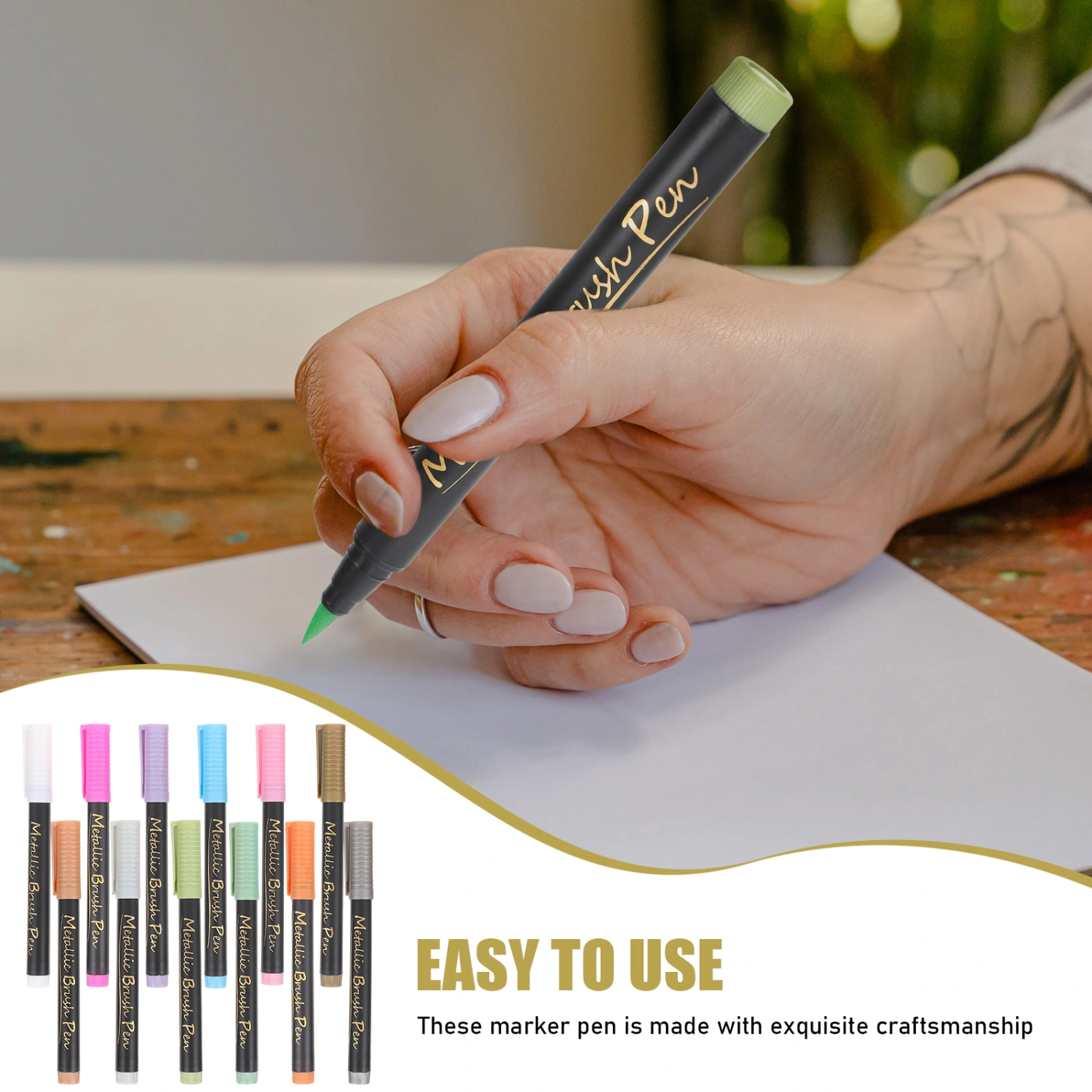 12Pcs Colorful Markers Signing Markers Graffiti Mark Pen Marker Pen Signing Mark Pens
