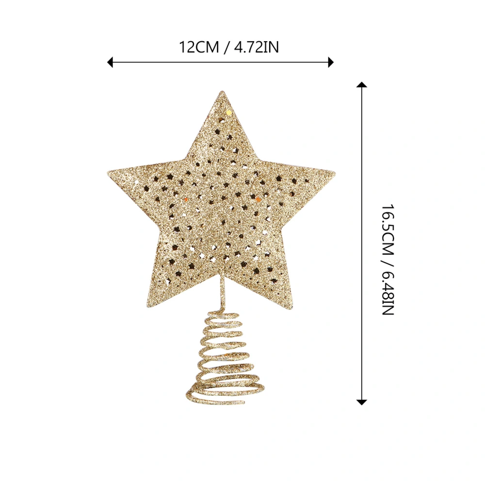 Christmas Five Pointed Star Tree Topper Christmas Party Decor (Large Size)